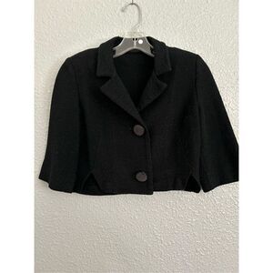 50’s Black Shrug Salta New York Sparkles Bling Large buttons NewYears Prom Eveni